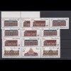 DDR 3067-3069 Zusammendrucke 14 verschiedene Historische Postgebäude postfrisch