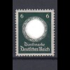 Deutsches Reich Dienst D 135 WZ Einzelmarke 6 Pf postfrisch
