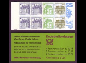 Bund Markenheftchen 24b Burgen + Schlösser 1982 postfrisch