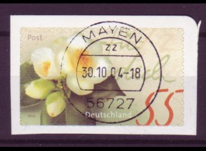 Bund 2416 SELBSTKLEBEND aus MH 56 Blumen Kameliengruß 55 Cent gestempelt