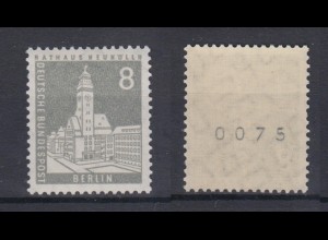 Berlin 143 wv EZM mit ungerader Nummer Berliner Stadtbilder 8 Pf postfrisch 