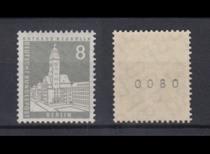 Berlin 143 wv EZM mit gerader Nummer Berliner Stadtbilder 8 Pf postfrisch 