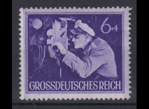 Deutsches Reich 876 y Tag der Wehrmacht Heldengedenktag 6+ 4 Pf postfrisch