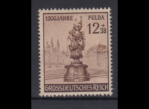 Deutsches Reich 886 1200 Jahre Stadt Fulda 12+ 38 Pf postfrisch