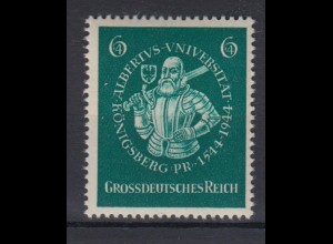 Deutsches Reich 896 400 Jahre Albertus Universität Königsberg 6+ 4 Pf postfrisch