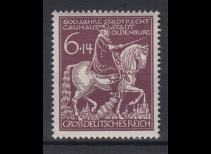 Deutsches Reich 907 Verleihung der Stadtrechte an Oldenburg 6+ 14 Pf postfrisch