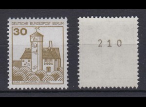 Berlin 534 II Letterset RM mit gerader Nummer Burgen + Schlösser 30 Pf **