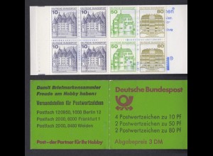 Bund Markenheftchen 24d Burgen + Schlösser 1982 postfrisch