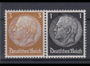 Deutsches Reich 513/512 Zusammendruck W 77 Hindenburg 3 Pf + 1 Pf postfrisch