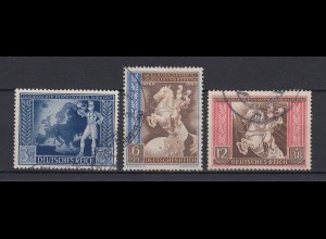 Deutsches Reich 820-822 Europäischer Postkongress Wien 1942 gestempelt /1
