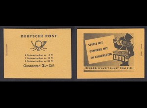 DDR Markenheftchen 3 b 1 Fünfjahresplan 1961 postfrisch 