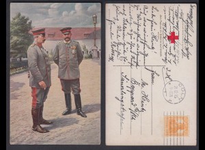Ansichtskarte Rotes Kreuz Soldaten Schloss zu Posen Juli 1915