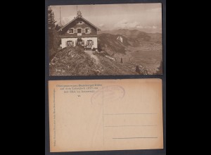 Ansichtskarte Oberammergau Starnberger Hütte auf dem Laberjoch nicht gelaufen