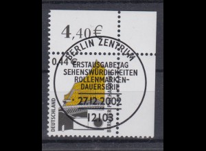 Bund 2298 Eckrand rechts oben SWK 44 Cent mit Ersttagsstempel Berlin