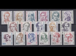 Berlin ex 770-849 Einzelmarken Frauen 17 Werte postfrisch 