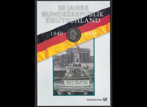 Bund Block 49 Gedenkblatt 50 Jahre Deutsche Mark 2 DM 1999 ESST Bonn