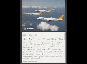 Ansichtskarte Condor Boeing 767 Karte nicht gelaufen aber beschrieben