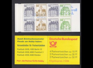 Bund Markenheftchen 22 I ab K1 Burgen + Schlösser 1980 postfrisch 