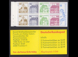 Bund Markenheftchen 23b RZ 4 Burgen + Schlösser 1982 postfrisch