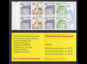 Bund Markenheftchen 22 I i RZ 4 Burgen + Schlösser 1980 postfrisch 