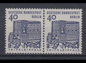 Berlin 245 waagerechtes Paar Deutsche Bauwerke klein 40 Pf postfrisch