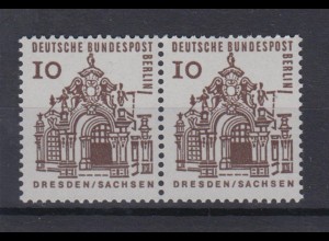 Berlin 242 waagerechte Paare Deutsche Bauwerke klein 10 Pf postfrisch 