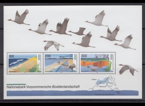 Bund Block 36 Deutsche Nationalpark 100, 200 + 300 postfisch