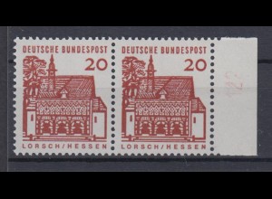 Bund 456 Paar mit Seitenrand DZ 12 als Doppeldruck Deutsche Bauwerke 20 Pf **