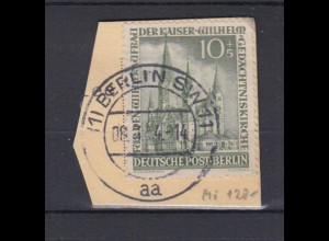 Berlin 107 Wiederaufbau Kaiser Wilhelm Gedächtniskirche 10+ 5 Pf gestempelt /1