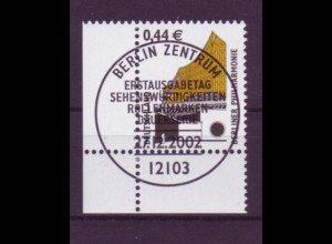 Bund 2298 Eckrand links unten SWK 44 Cent mit Ersttagsstempel Berlin