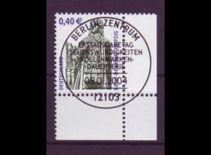 Bund 2375 Eckrand rechts unten SWK 40 Cent mit Ersttagsstempel Berlin