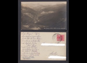 Ansichtskarte Bad Belchen 1500m mit Blick ins kleine Wiesental 1921