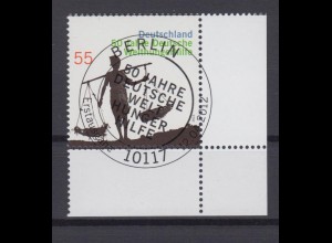 Bund 2928 Eckrand rechts unten 50 Jahre Welthungerhilfe 55 C ESST Berlin