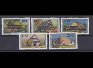 Bund 1883-1887 Bauernhäuser in Deutschland 2x 80+40 Pf,2x 100+50 Pf,200+70 Pf **