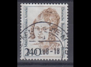 Berlin 827 Einzelmarke Frauen Mathilde Franziska Anneke 240 Pf gestempelt /2