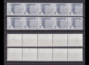 Berlin 532 II Letterset RM 5er Str. mit ger.+unger. Nr. Burgen+Schlösser 10 Pf**
