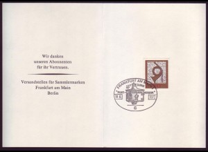 Bund 739 Jahresgabe 100 Jahre Postmuseum 1972 ESST