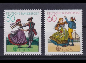 Bund 1096-1097 Einzelmarken Europa Folklore 50 Pf + 60 Pf postfrisch