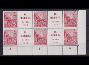 DDR 580 B Zf ZD 10er Block Eckrand rechts unten Debria Berlin postfrisch