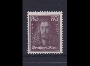 Deutsches Reich 397 Einzelmarke Albrecht Dürer 80 Pf postfrisch 