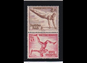 Deutsches Reich ZD SK 28 Olympische Spiele 609/613 postfrisch