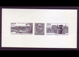DDR Schwarzdruck 2722-2723 Briefmarkenausstellung der Jugend Schwerin 1982