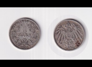 Silbermünze Kaiserreich 1 Mark 1904 D Jäger Nr. 17 /25