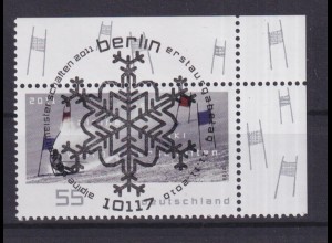 Bund 2834 Eckrand rechts oben Ski Weltmeisterschaften 55 C ESST Berlin