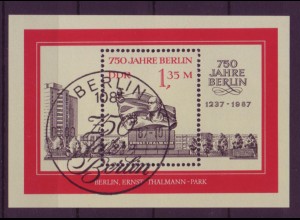 DDR Block 89 750 Jahre Berlin 1,35 M mit Ersttagsstempel Berlin