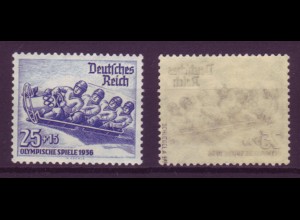 Deutsches Reich 602x Olympische Winterspiele 1936 25+ 15 Pf ** geprüft Schlegel