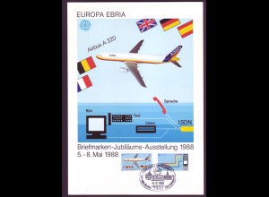 Bund 1367-1368 Sonderblatt EUROPA EBRIA Esslingen a.N. 1988 ESST