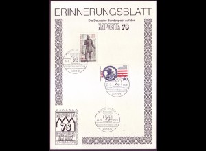 Sonderblatt Berlin Mi.Nr. 562+569 NAPOSTA `78 Frankfurt a.Main 