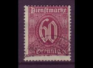 Deutsches Reich Dienst D 66 Einzelmarke 60 Pf gestempelt /1