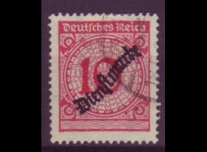 Deutsches Reich Dienst D 101 Einzelmarke 10 Pf gestempelt /1